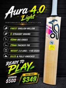 Kookaburra Aura 4.0 Light cricket bat