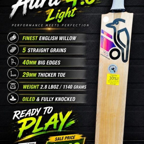 Kookaburra Aura 4.0 Light cricket bat