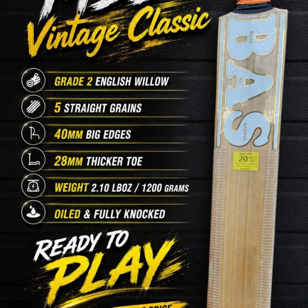 BAS MSD Vintage Classic cricket bat