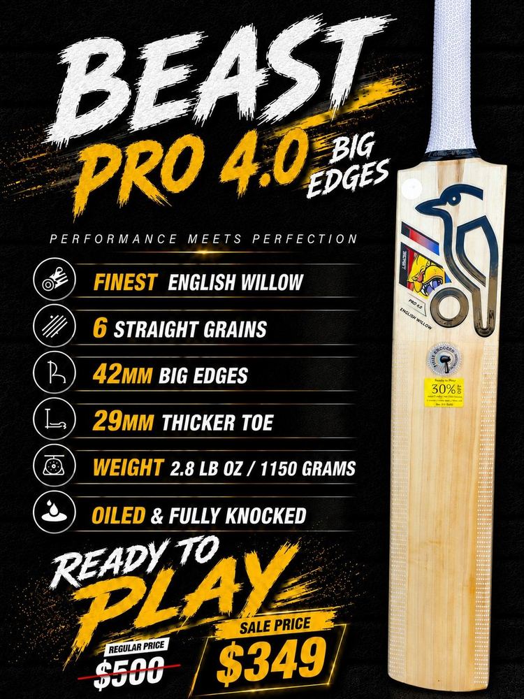 Kookaburra Beast Big Edges Cricket Bat