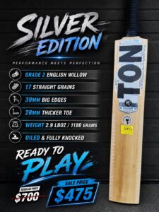 TON Silver Edition Cricket bat