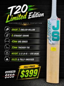 JS Jonty T20 Limited Edition cricket bat