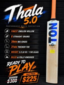 Ton Thala 5.0 Cricket Bat
