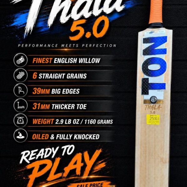 Ton Thala 5.0 Cricket Bat